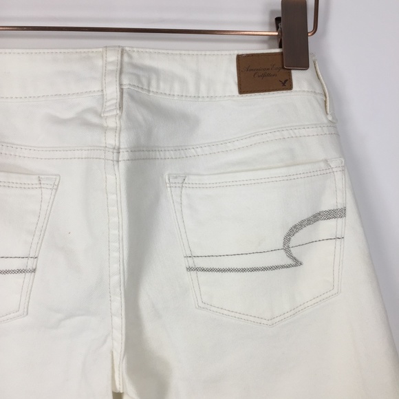 American Eagle White Skinny Kick Jeans 2 Reg, NWOT - Picture 7 of 10